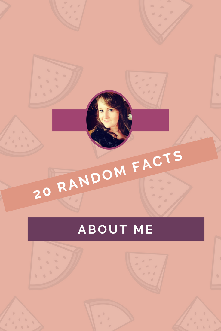 20 Really Random Facts About Me pinterest image