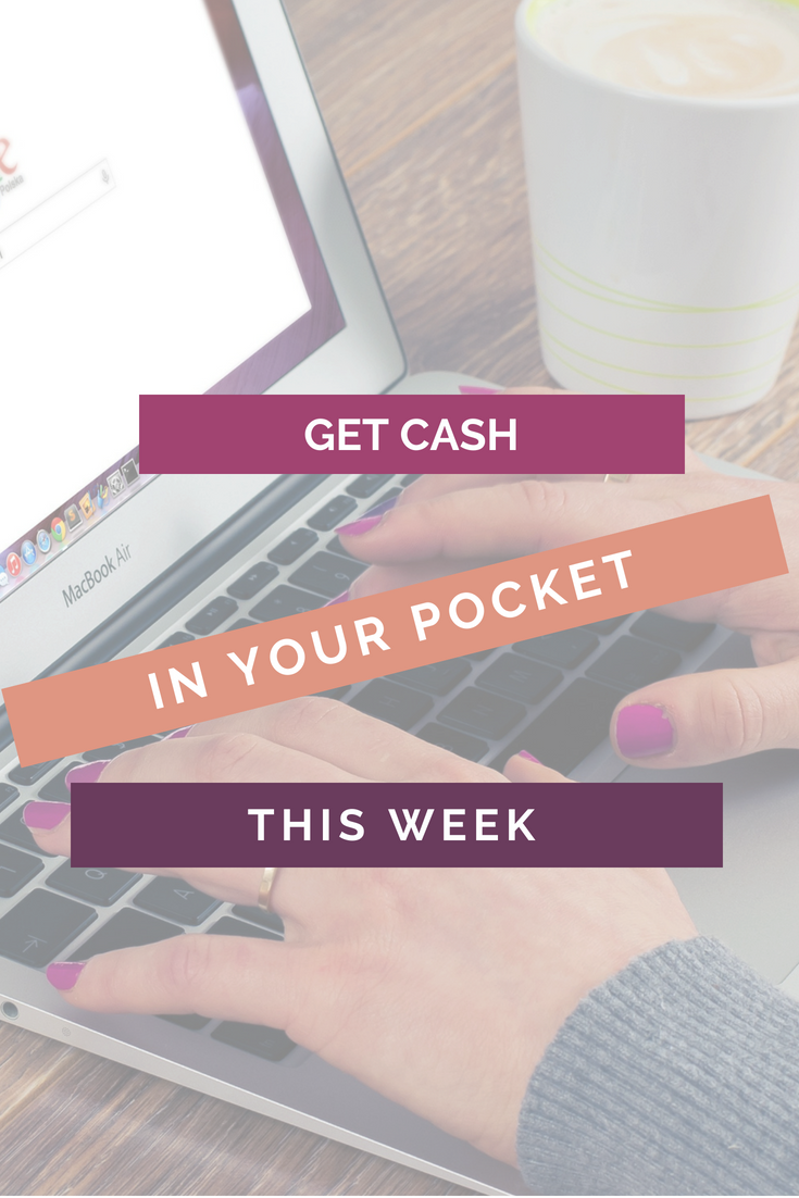 Get Extra Cash In Your Pocket This Week Pinterest image
