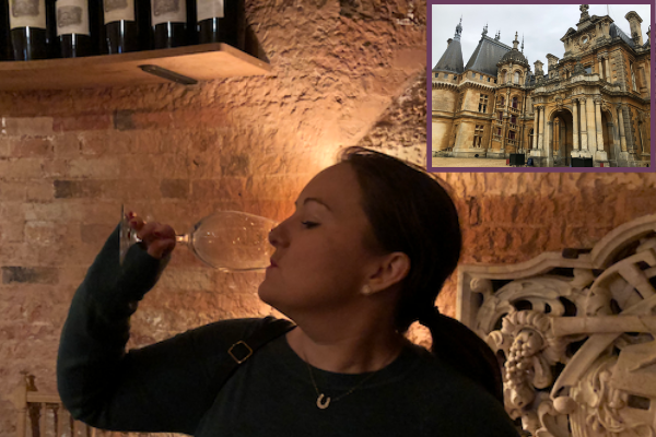 November and December Income and Profit Report, Corinna wine tasting at Waddesdon Manor