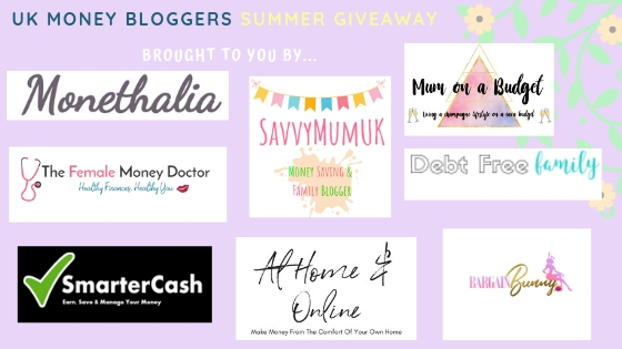 Summer prize giveaway, UK Money Bloggers running the giveaway