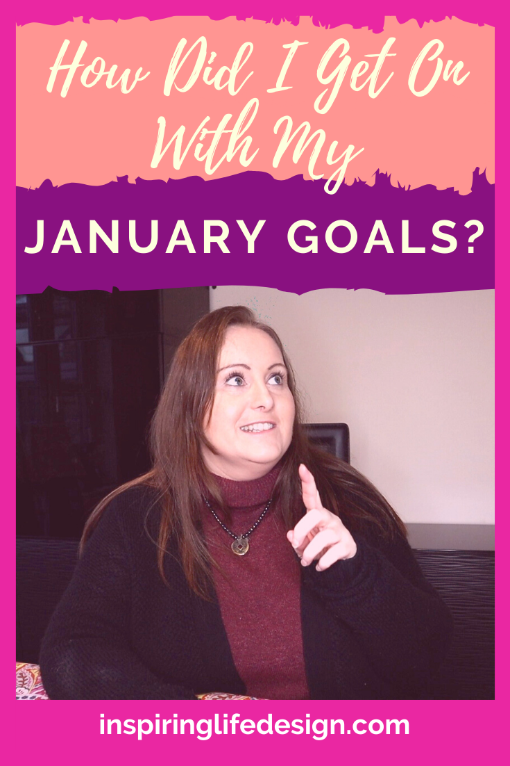 How did I get on with my January goals pinterest image