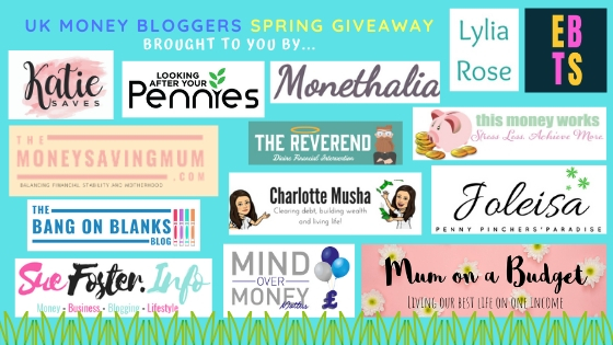 Spring prize giveaway, more UK Money Bloggers running the giveaway
