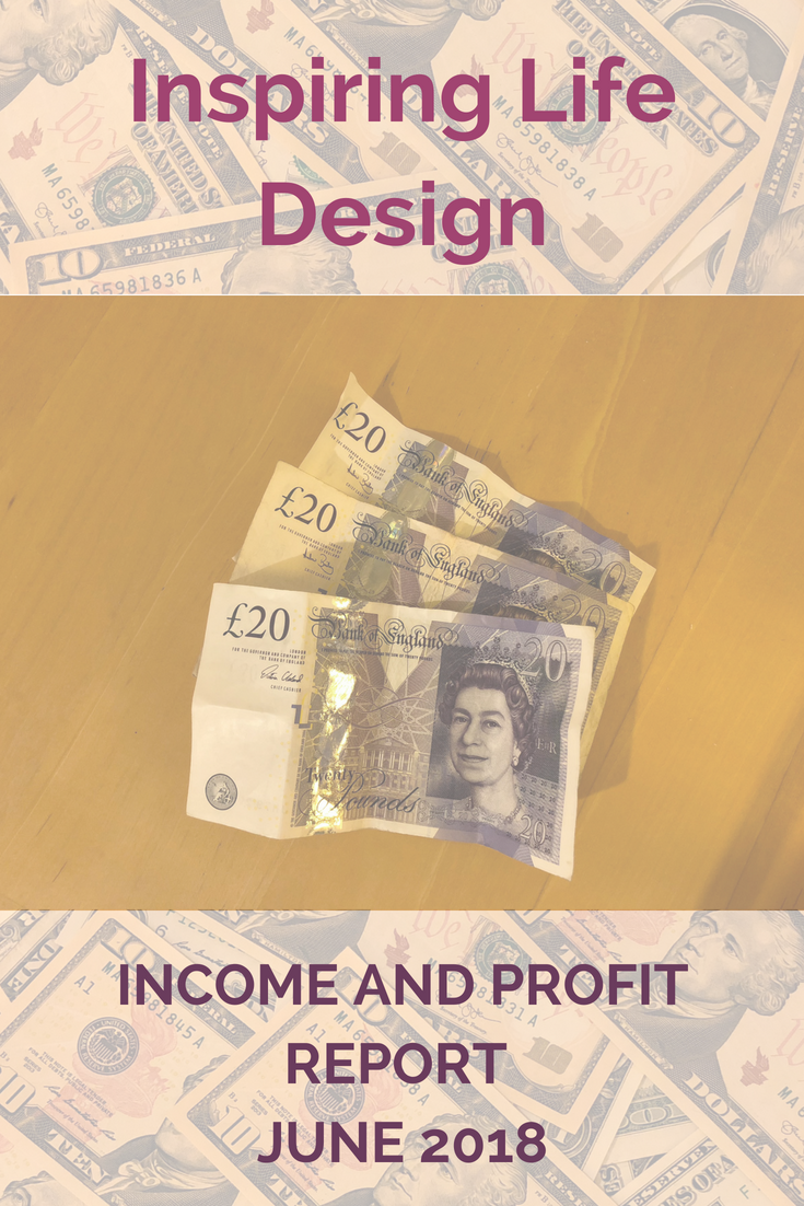 June 2018 Income & Profit Report pinterest image