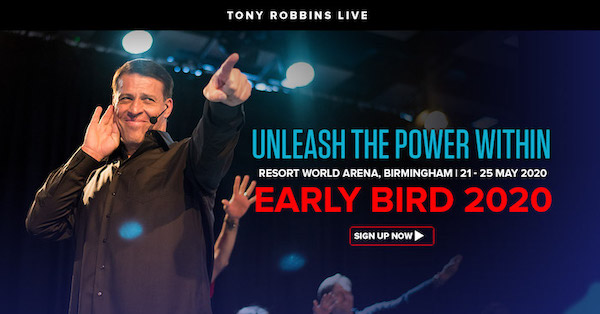 Tony Robbins Unleash The Power Within 2020 Birmingham UK