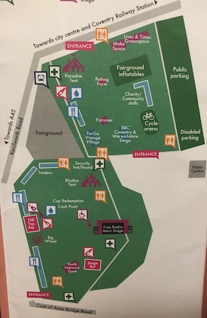 Is Godiva Festival The Best Free Family Festival Ever, map of the event
