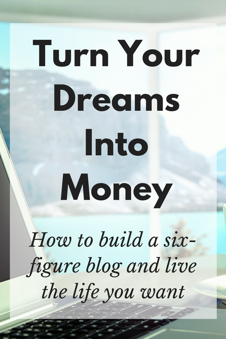 Write about what you love, Turn Your Dreams Into Money Pinterest image