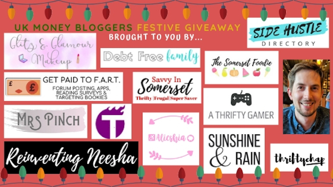 Festive prize giveaway, UK Money Bloggers running the giveaway