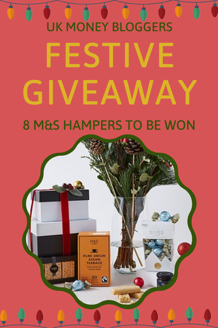 Festive prize giveaway pinterest image