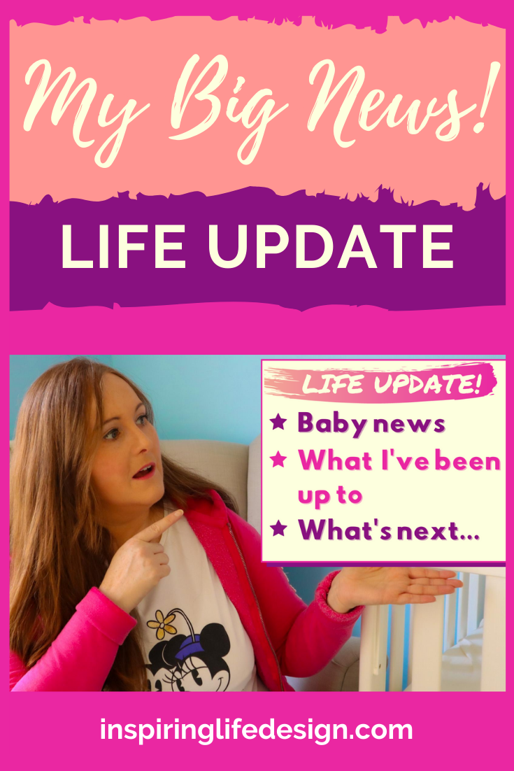 My Big News life update pinterest image