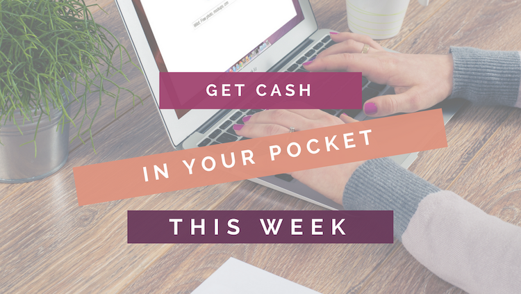 Make instant money this week header image