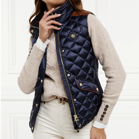 Ink Navy Holland Cooper Charlbury quilted gilet