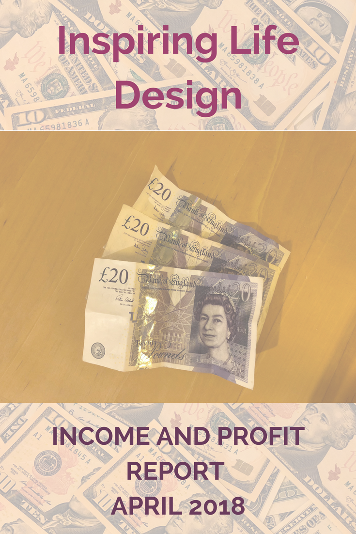 April 2018 Income & Profit Report pinterest image